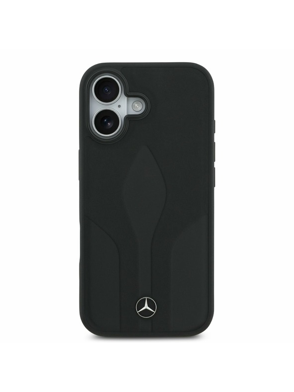 Mercedes Mercedes Leather The Move MagSafe Задний Чехол для iPhone 17 Black