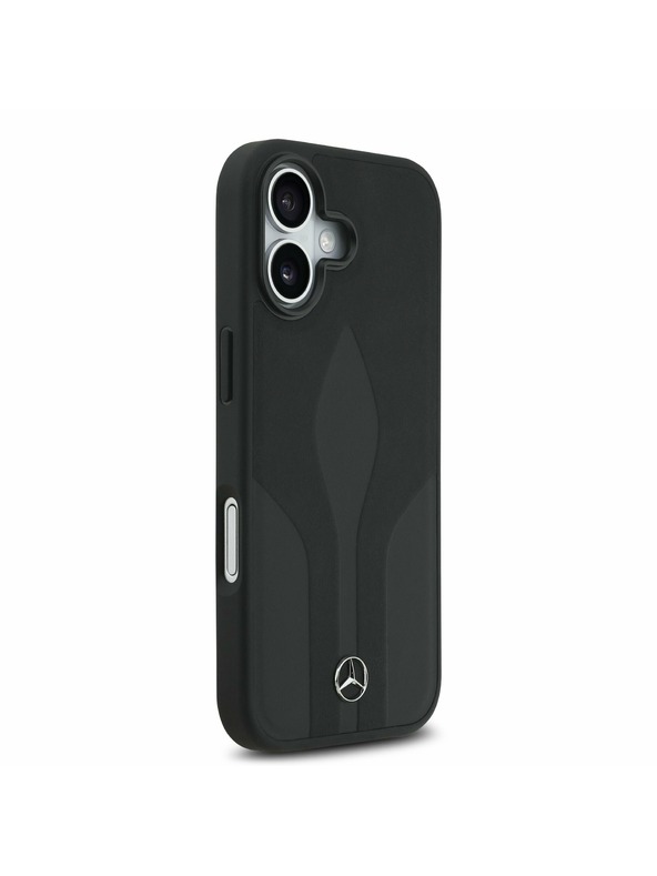 Mercedes Mercedes Leather The Move MagSafe Задний Чехол для iPhone 17 Black