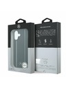 Mercedes Mercedes Leather Star Pattern and Stripes MagSafe Задний Чехол для iPhone 17 Black/White