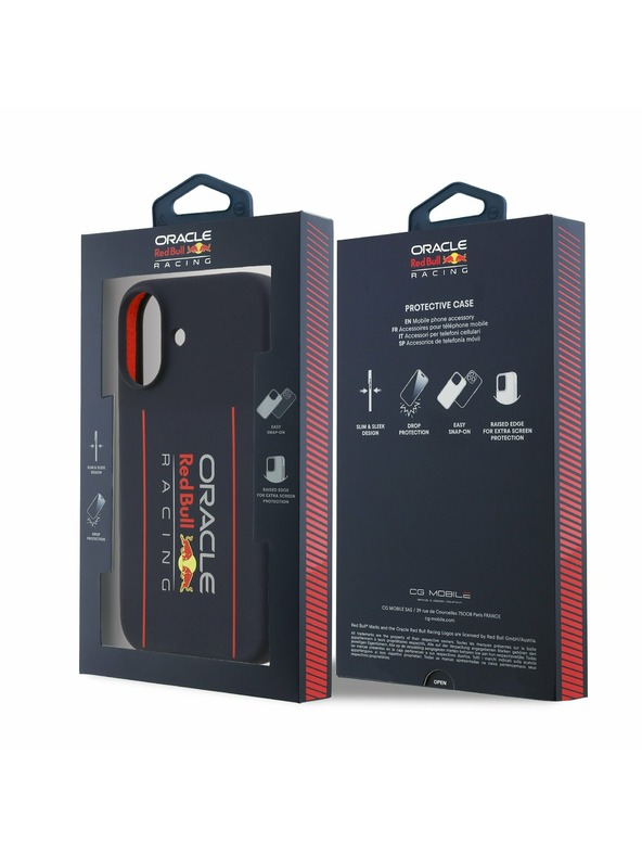 Red Bull Red Bull Silicone Vertical Logo MagSafe Заден Калъф за iPhone 17 Военноморски