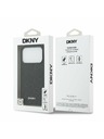 DKNY DKNY PU Leather Grid Pattern Magsafe Заден Калъф за iPhone 17 Pro Черен