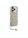 Guess Guess 4G Charm MagSafe Заден Калъф за iPhone 17 Pro Tone on Tone Розов