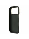 Guess Guess PU Grained 4G Logo Stand Camera Frame Заден Калъф за iPhone 17 Pro Черен