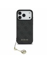 Guess Guess 4G Charm MagSafe Заден Калъф за iPhone 17 Pro Tone on Tone Сив