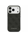 Guess Guess 4G MagSafe Заден Калъф за iPhone 17 Pro Черен