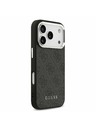 Guess Guess 4G MagSafe Заден Калъф за iPhone 17 Pro Черен