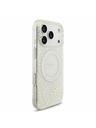 Guess Guess IML Flowers Allover Strap MagSafe Заден Калъф за iPhone 17 Pro Бял