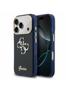 Guess Guess IML 4G Script Metal Logo Заден Калъф за iPhone 17 Pro Син