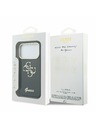 Guess Guess IML 4G Script Metal Logo Заден Калъф за iPhone 17 Pro Син