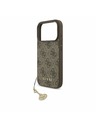 Guess Guess 4G Charm MagSafe Заден Калъф за iPhone 17 Pro Tone on Tone Кафяв