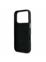 Guess Guess PU Resin Logo Заден Калъф за iPhone 17 Pro Черен