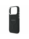 Guess Guess PU Saffiano MagSafe Заден Калъф за iPhone 17 Pro Черен