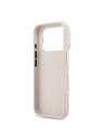 Guess Guess PU Grained 4G Logo Stand Camera Frame Заден Калъф за iPhone 17 Pro Розов