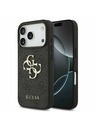 Guess Guess PU 4G Metal Logo Заден Калъф за iPhone 17 Pro Сив