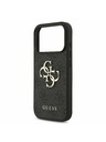 Guess Guess PU 4G Metal Logo Заден Калъф за iPhone 17 Pro Сив