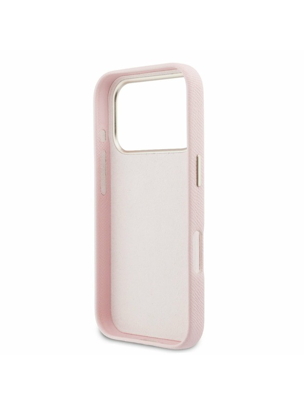 Guess Guess PU Resin Logo Задний Чехол за iPhone 17 Pro Pink