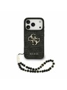 Guess Guess PU 4G Metal Logo Strap Задний Чехол за iPhone 17 Pro Black