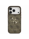 Guess Guess PU 4G Metal Logo Задний Чехол за iPhone 17 Pro Brown