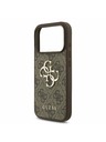 Guess Guess PU 4G Metal Logo Задний Чехол за iPhone 17 Pro Brown