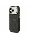 Guess Guess PU Leather 4G Gold Frame MagSafe Задний Чехол за iPhone 17 Pro Black