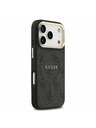 Guess Guess PU Leather 4G Gold Frame MagSafe Задний Чехол за iPhone 17 Pro Black