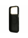 Guess Guess PU Leather 4G Gold Frame MagSafe Задний Чехол за iPhone 17 Pro Black