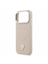 Guess Guess PU Leather Triangle Logo MagSafe Задний Чехол за iPhone 17 Pro Pink