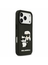 Karl Lagerfeld Karl Lagerfeld 3D Rubber Karl and Choupette Задний Чехол за iPhone 17 Pro Black