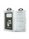 Karl Lagerfeld Karl Lagerfeld 3D Rubber Karl and Choupette Задний Чехол за iPhone 17 Pro Black