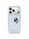 Karl Lagerfeld Karl Lagerfeld IML Choupette Peekaboo MagSafe Задний Чехол за iPhone 17 Pro Transparent