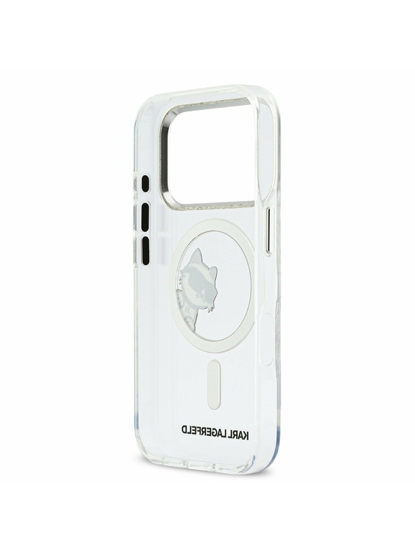 Karl Lagerfeld Karl Lagerfeld IML Choupette Peekaboo MagSafe Задний Чехол за iPhone 17 Pro Transparent
