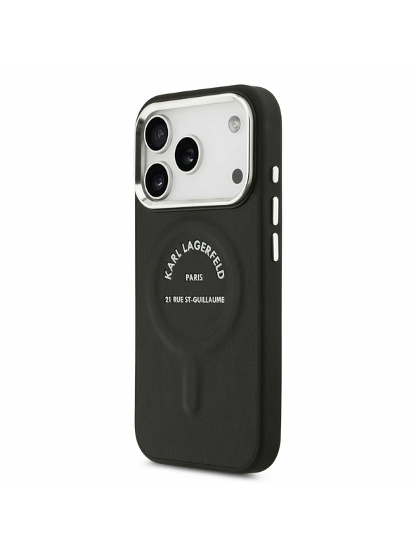 Karl Lagerfeld Karl Lagerfeld PU RSG Logo MagSafe Задний Чехол за iPhone 17 Pro Black