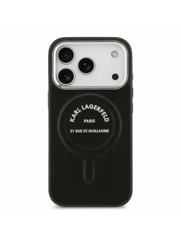 Karl Lagerfeld Karl Lagerfeld PU RSG Logo MagSafe Задний Чехол за iPhone 17 Pro Black