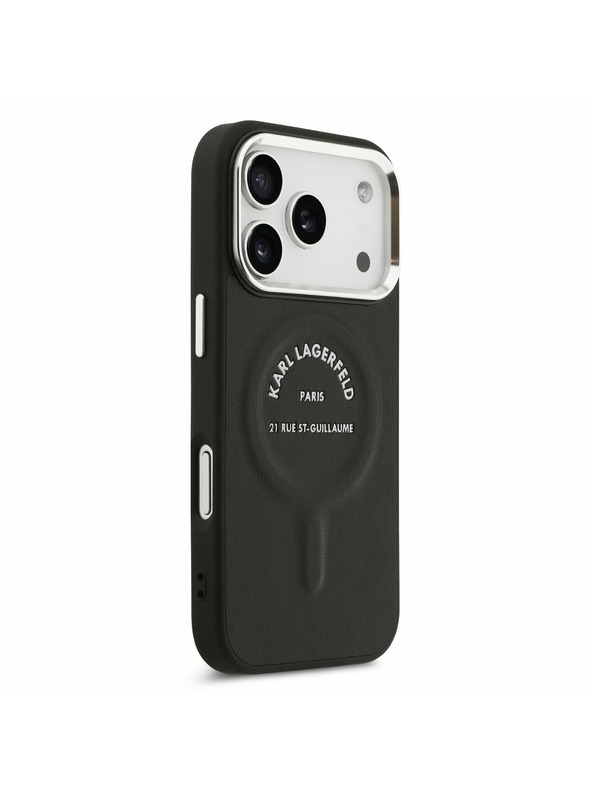 Karl Lagerfeld Karl Lagerfeld PU RSG Logo MagSafe Задний Чехол за iPhone 17 Pro Black