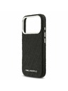 Karl Lagerfeld Karl Lagerfeld Grained PU Repeated Logo MagSafe Задний Чехол за iPhone 17 Pro Black