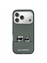 Karl Lagerfeld Karl Lagerfeld IML K&CH Heads Logo MagSafe Задний Чехол за iPhone 17 Pro Black