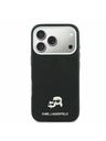 Karl Lagerfeld Karl Lagerfeld PU Karl and Choupette Heads Pins MagSafe Задний Чехол за iPhone 17 Pro Black