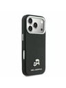 Karl Lagerfeld Karl Lagerfeld PU Karl and Choupette Heads Pins MagSafe Задний Чехол за iPhone 17 Pro Black