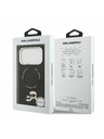 Karl Lagerfeld Karl Lagerfeld PU Karl and Choupette Heads Pins MagSafe Задний Чехол за iPhone 17 Pro Black