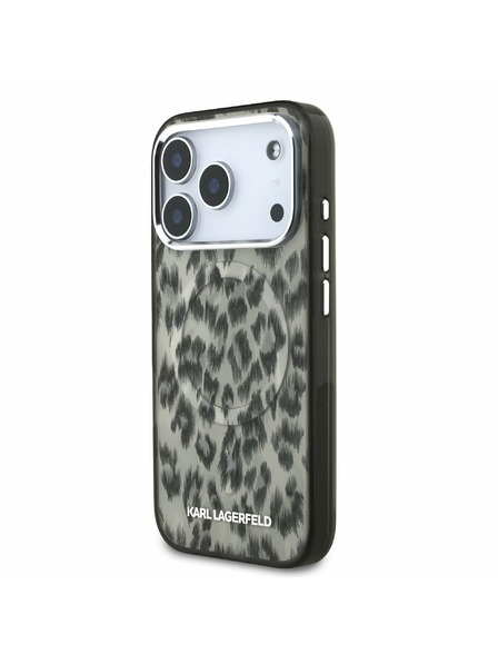 Karl Lagerfeld Karl Lagerfeld IML Leopard MagSafe Задний Чехол за iPhone 17 Pro Brown