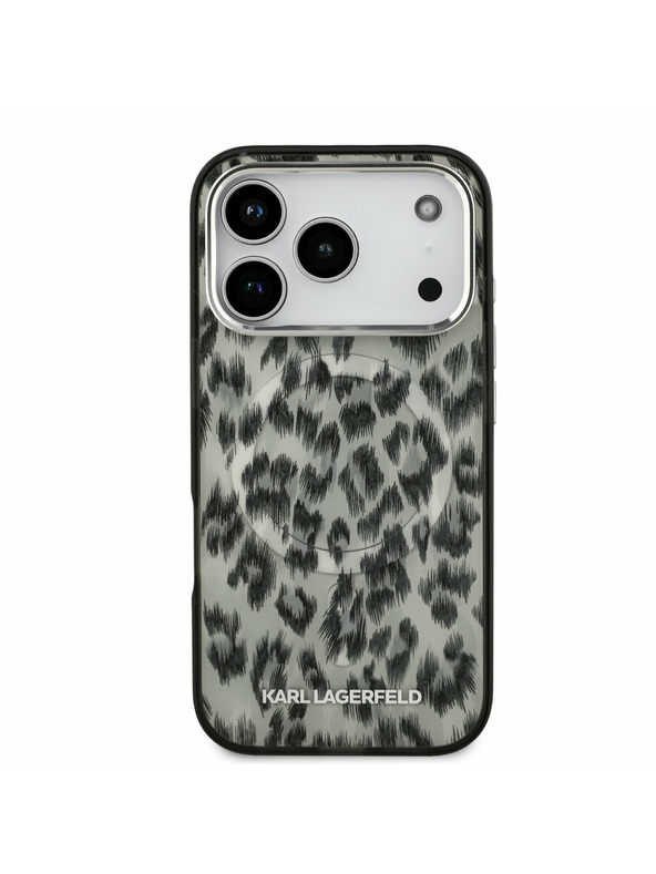 Karl Lagerfeld Karl Lagerfeld IML Leopard MagSafe Задний Чехол за iPhone 17 Pro Brown