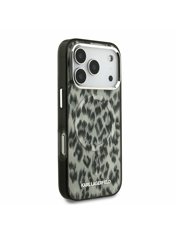 Karl Lagerfeld Karl Lagerfeld IML Leopard MagSafe Задний Чехол за iPhone 17 Pro Brown