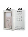 Karl Lagerfeld Karl Lagerfeld Liquid Silicone Karl and Choupette MagSafe Задний Чехол за iPhone 17 Pro Pink