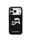 Karl Lagerfeld Karl Lagerfeld Liquid Silicone Double Heads MagSafe Задний Чехол за iPhone 17 Pro Black