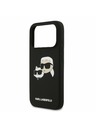 Karl Lagerfeld Karl Lagerfeld Liquid Silicone Double Heads MagSafe Задний Чехол за iPhone 17 Pro Black