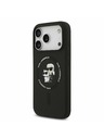Karl Lagerfeld Karl Lagerfeld Liquid Silicone Karl and Choupette MagSafe Задний Чехол за iPhone 17 Pro Black