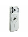 Karl Lagerfeld Karl Lagerfeld IML K&CH Heads Metal Frame MagSafe Заден калъф за iPhone 17 Pro Transparent