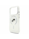 Karl Lagerfeld Karl Lagerfeld IML K&CH Heads Metal Frame MagSafe Заден калъф за iPhone 17 Pro Transparent