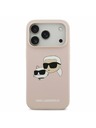 Karl Lagerfeld Karl Lagerfeld Liquid Silicone Double Heads MagSafe Заден калъф за iPhone 17 Pro Pink