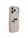 Karl Lagerfeld Karl Lagerfeld Liquid Silicone Double Heads MagSafe Заден калъф за iPhone 17 Pro Pink